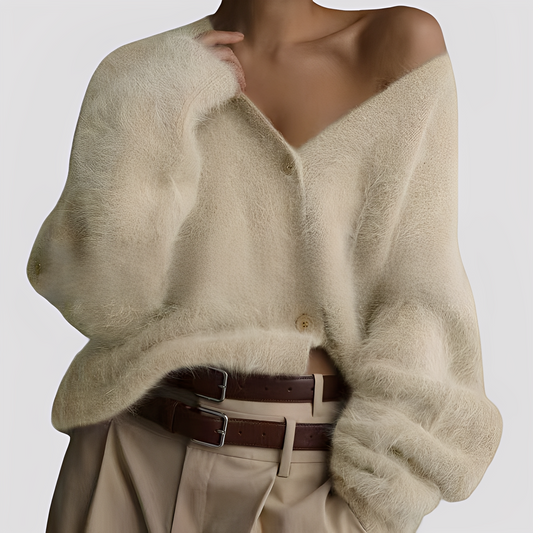 Lavena - Gemütlicher, weiter Damen-Kaschmirpullover