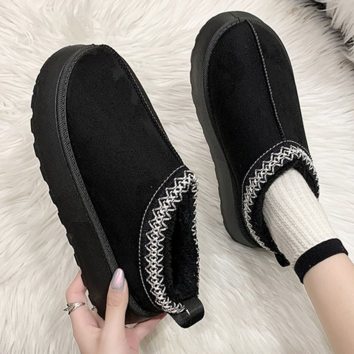 Audrey – Winterstiefel, modischer Muffin-Stil