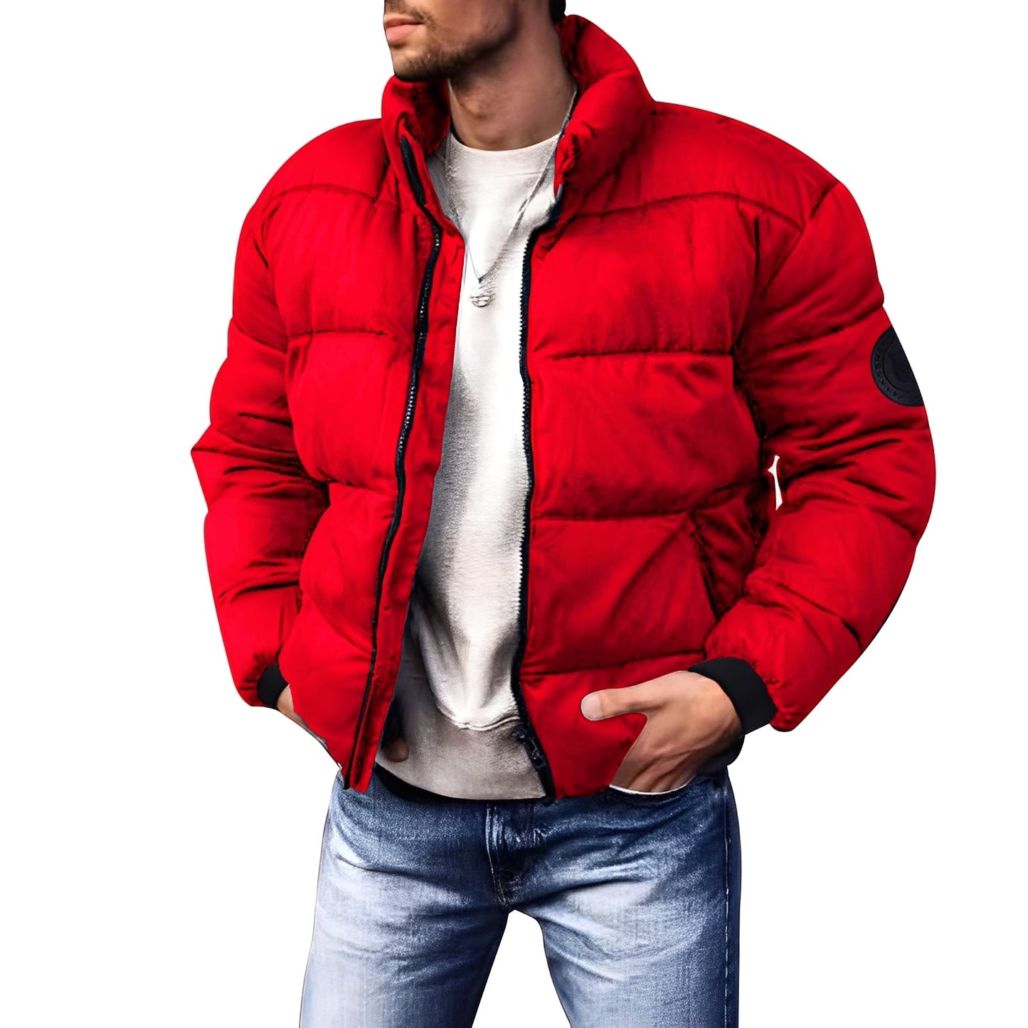 Keaton - Stilvolle, gefütterte Daunenjacke für Herren
