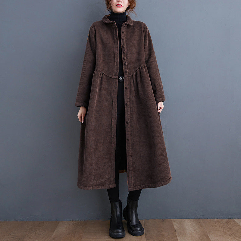 Amelia - Warmer Cord-Mantel mit lockerer Passform für Damen