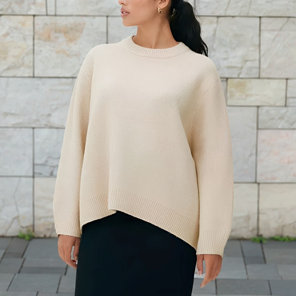Shanelle - Klassischer Damenpullover mit rundem Halsausschnitt