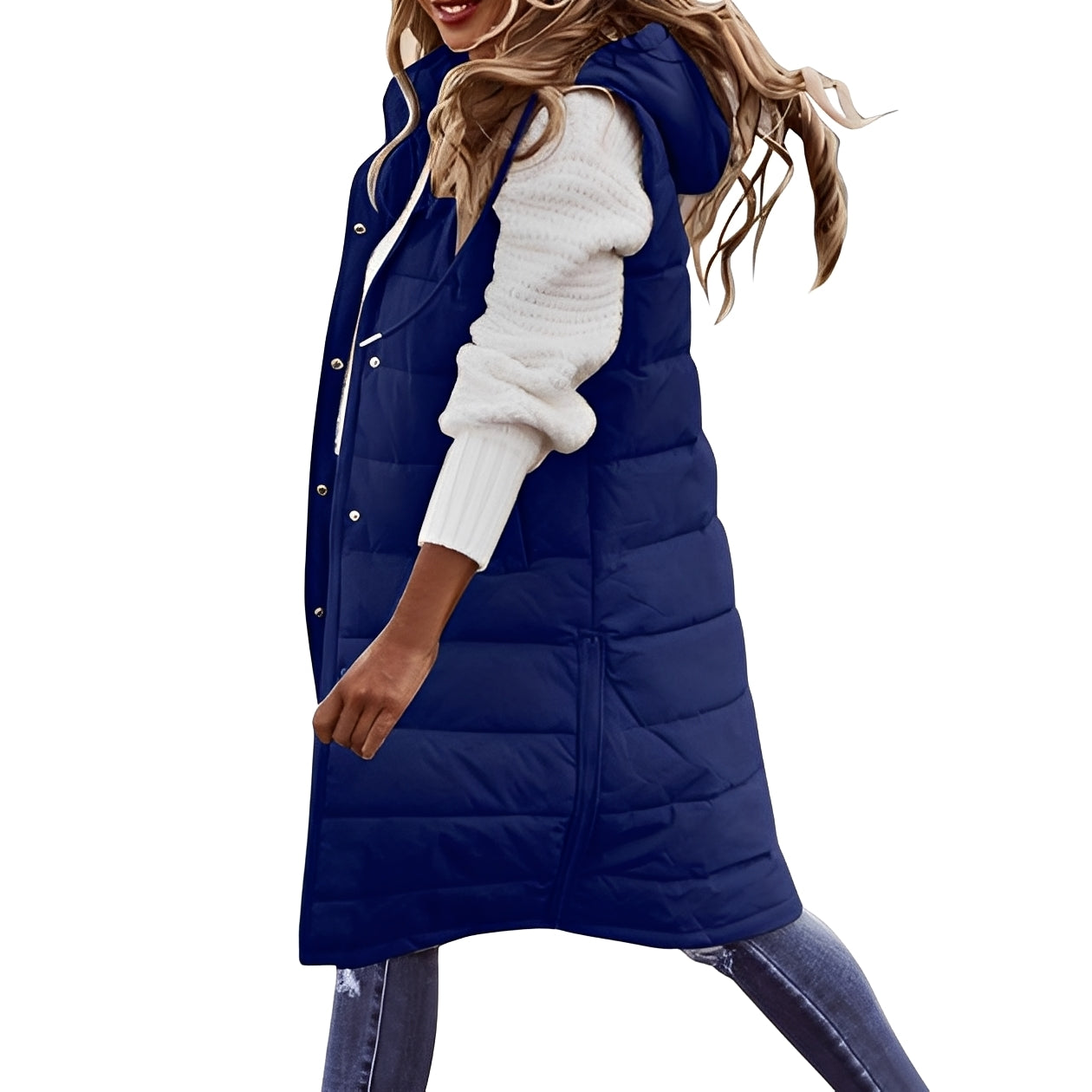 Brenna - Stilvolle lange Damen-Daunenjacke