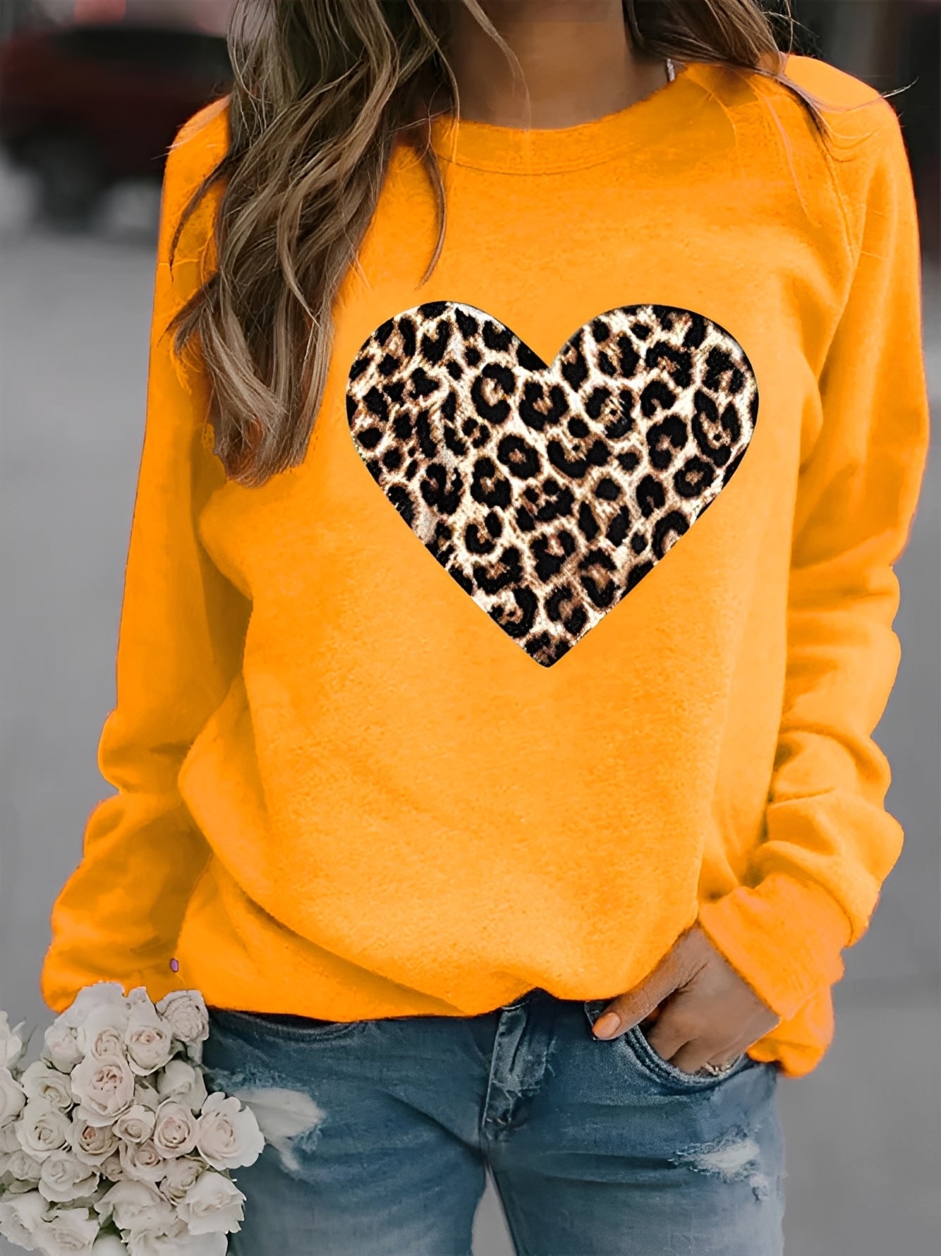 Daniella - Bequemer Damenpullover mit Herzdesign