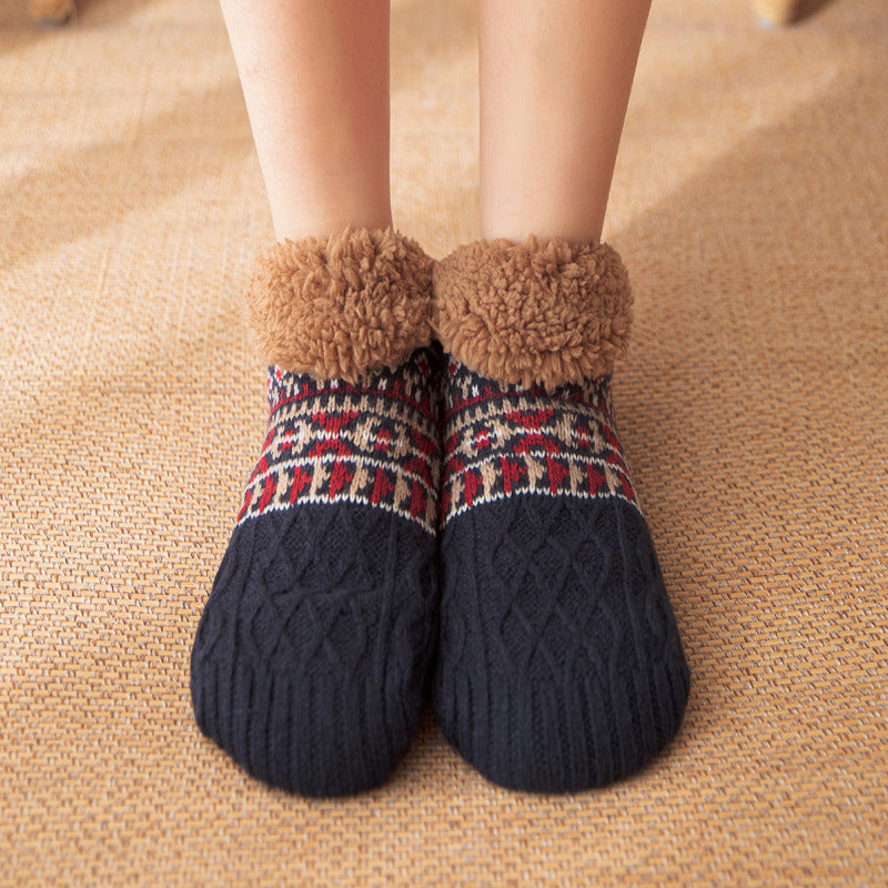 Nichole - Elegante, warme Antirutsch-Socken für Damen