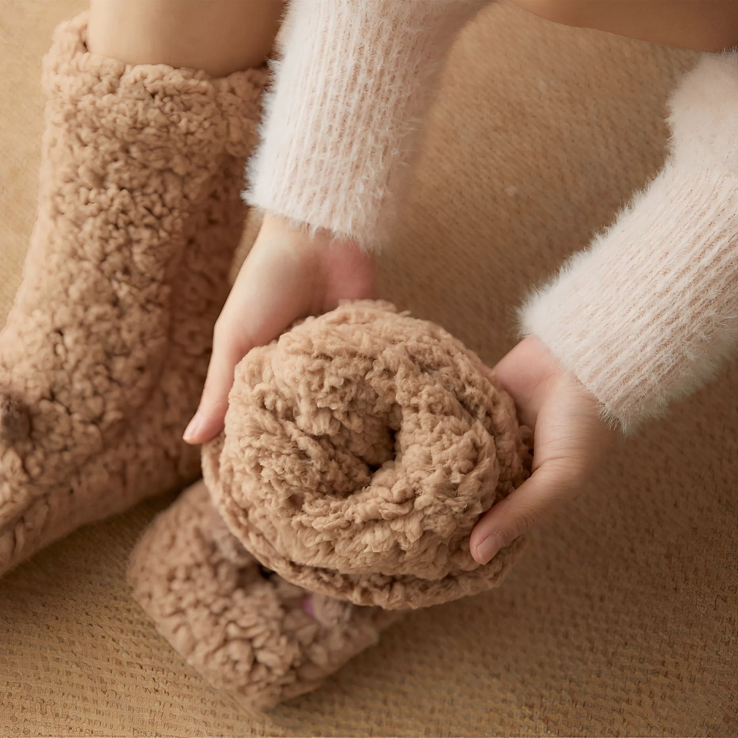 Caelie - Trendige, kuschelige, dicke Fleece-Socken für Damen