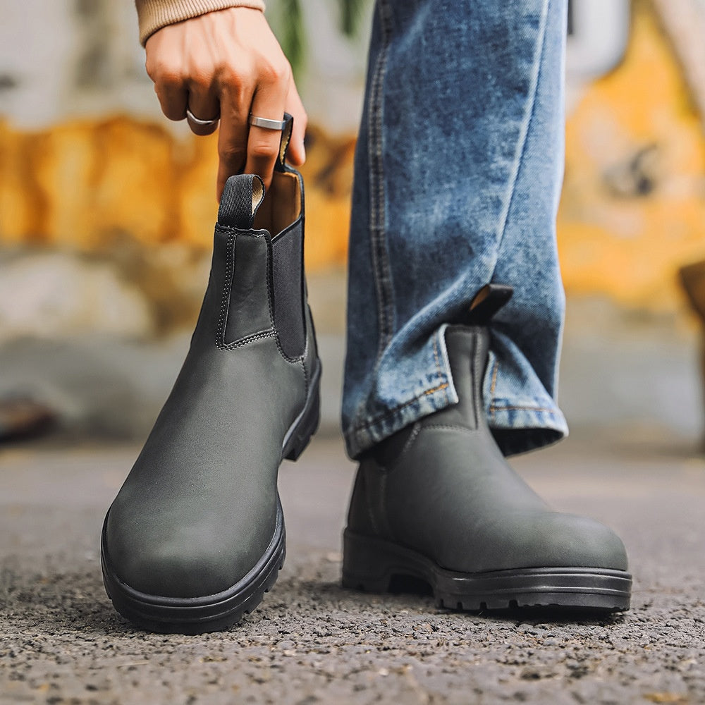 Gilbert - Stilvolle Retro-Lederstiefel für Herren