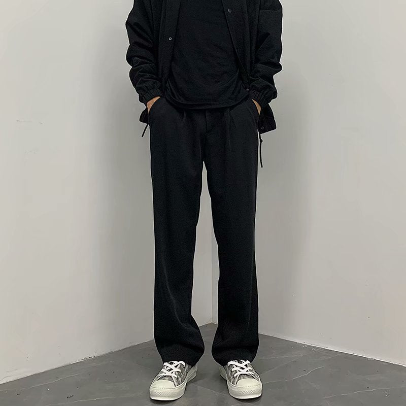 Caleb - Elegante, locker geschnittene, gerade Herrenhose