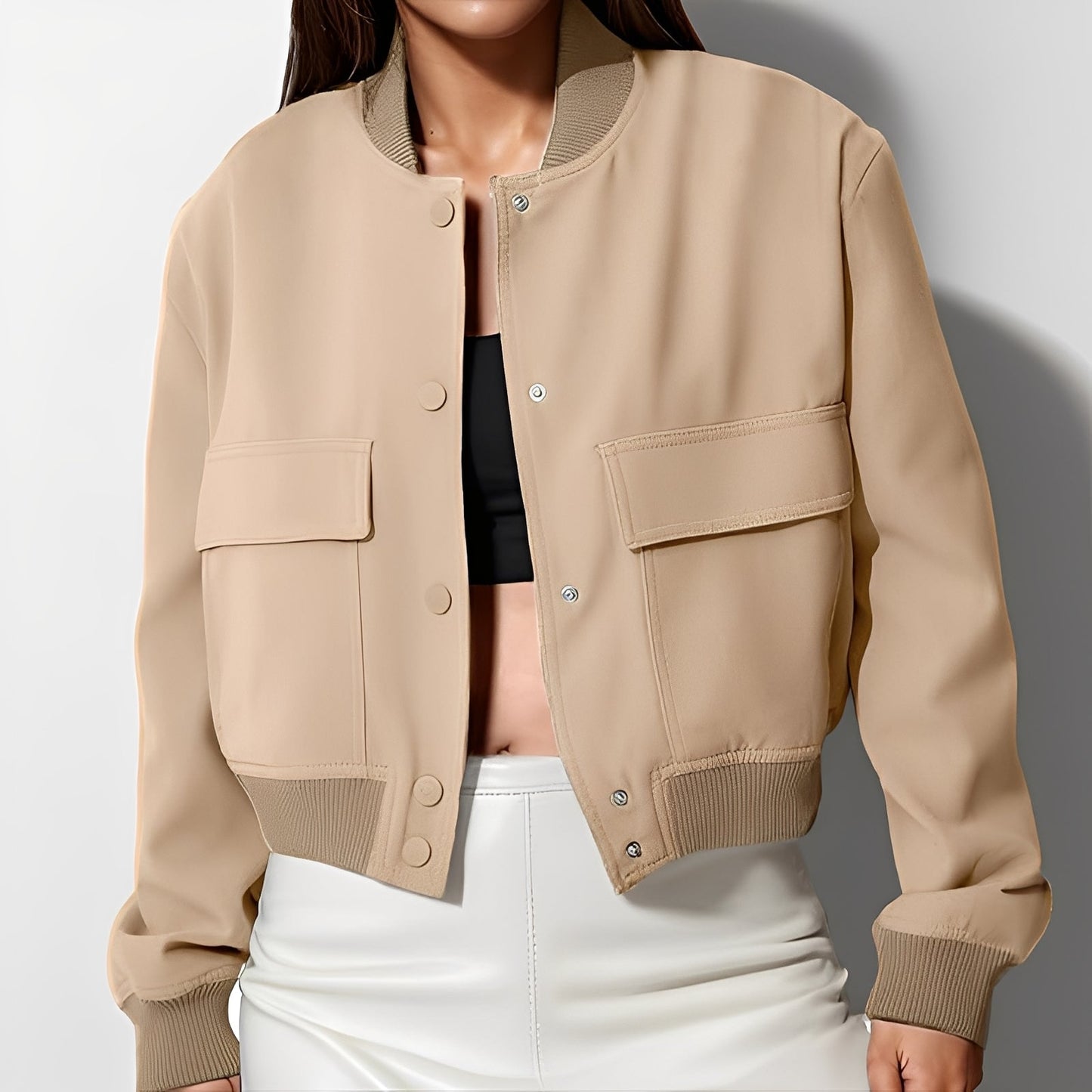 Marva - Bequeme, weite Frauenjacke mit großen Taschen
