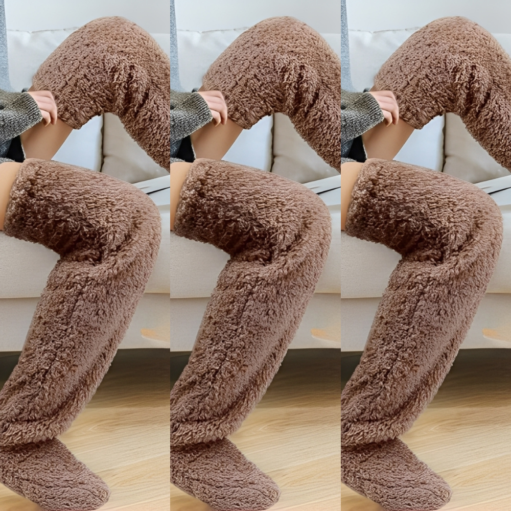 Camellia - Warme, kniehohe Wintersocken für Frauen
