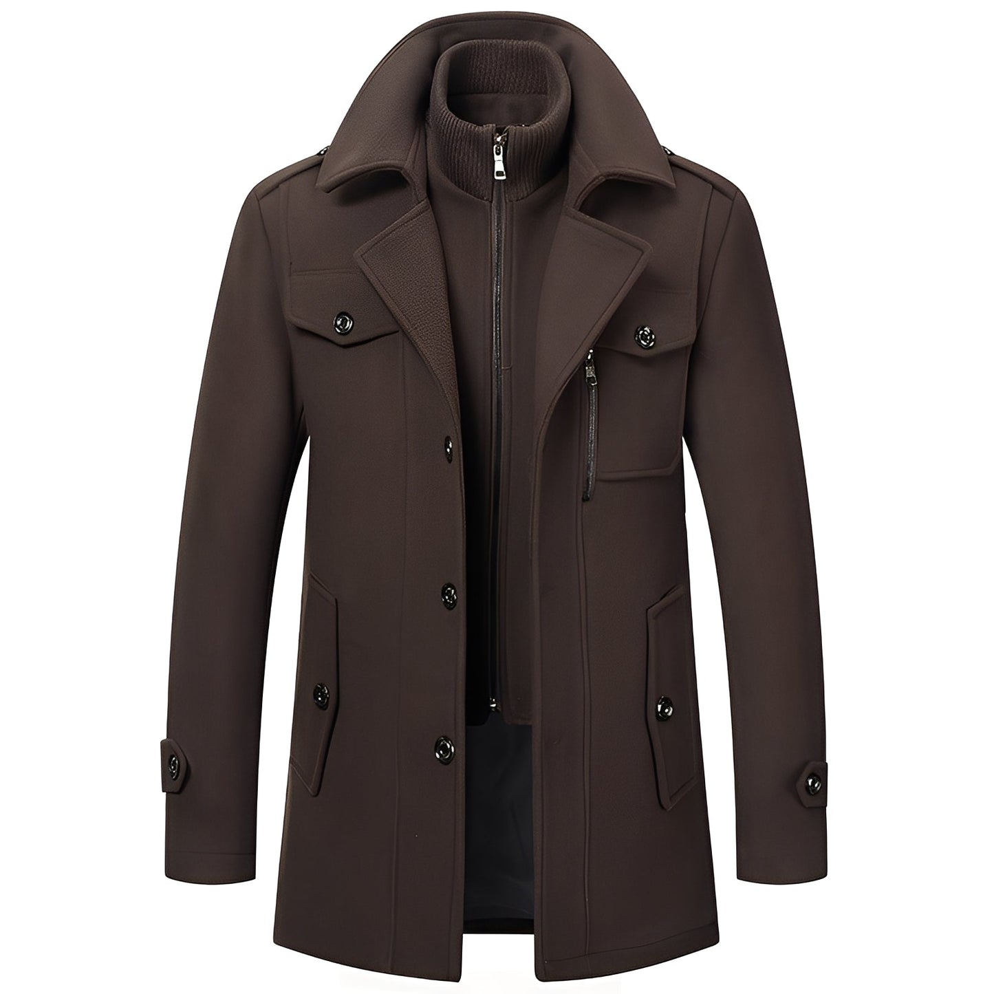 Darius - Trendige, warme Herrenwolljacke