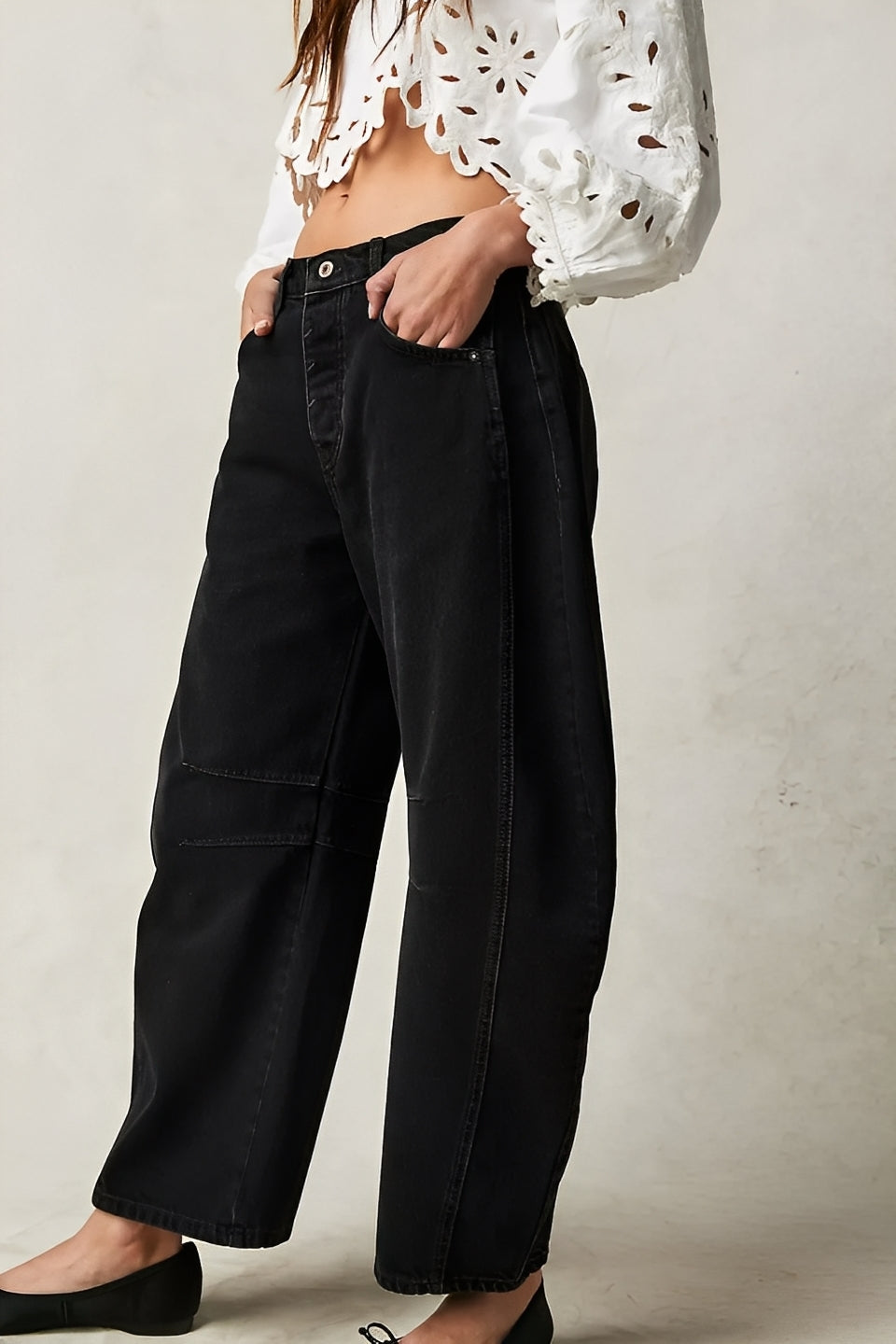 Adrienne - Klassische, locker sitzende Barrel-Jeans für Frauen