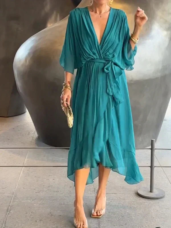 Amara – Bedrucktes ärmelloses Maxikleid