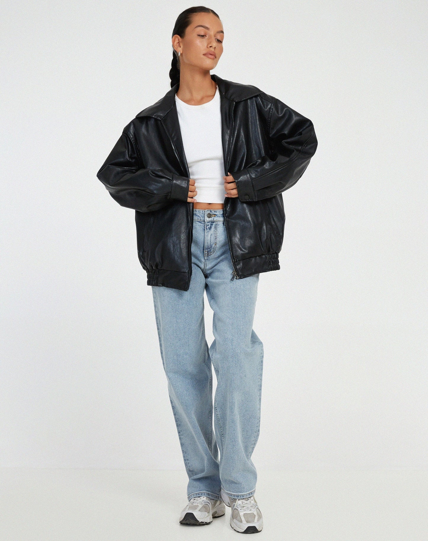 Anouk – Weite Damenlederjacke