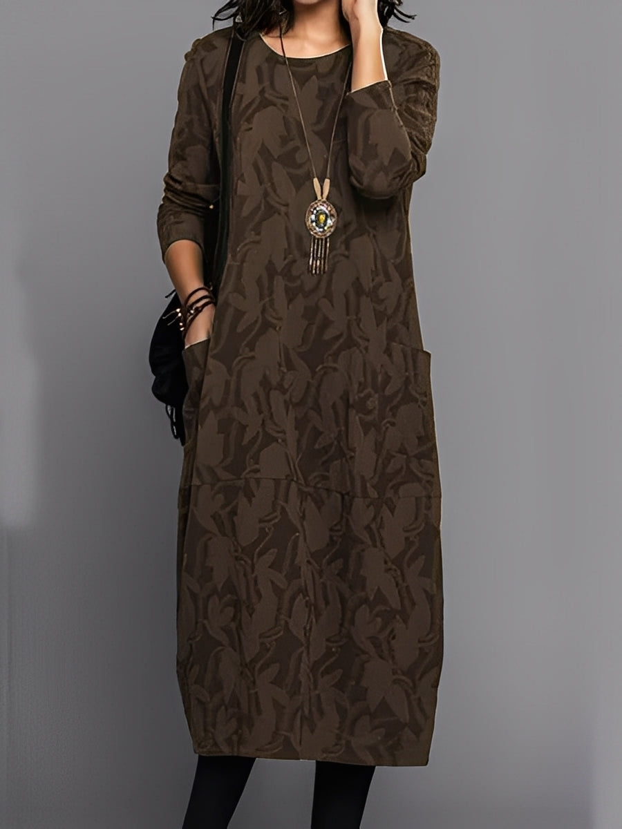 Kadence - Schickes Damenkleid mit langen Ärmeln und Stil