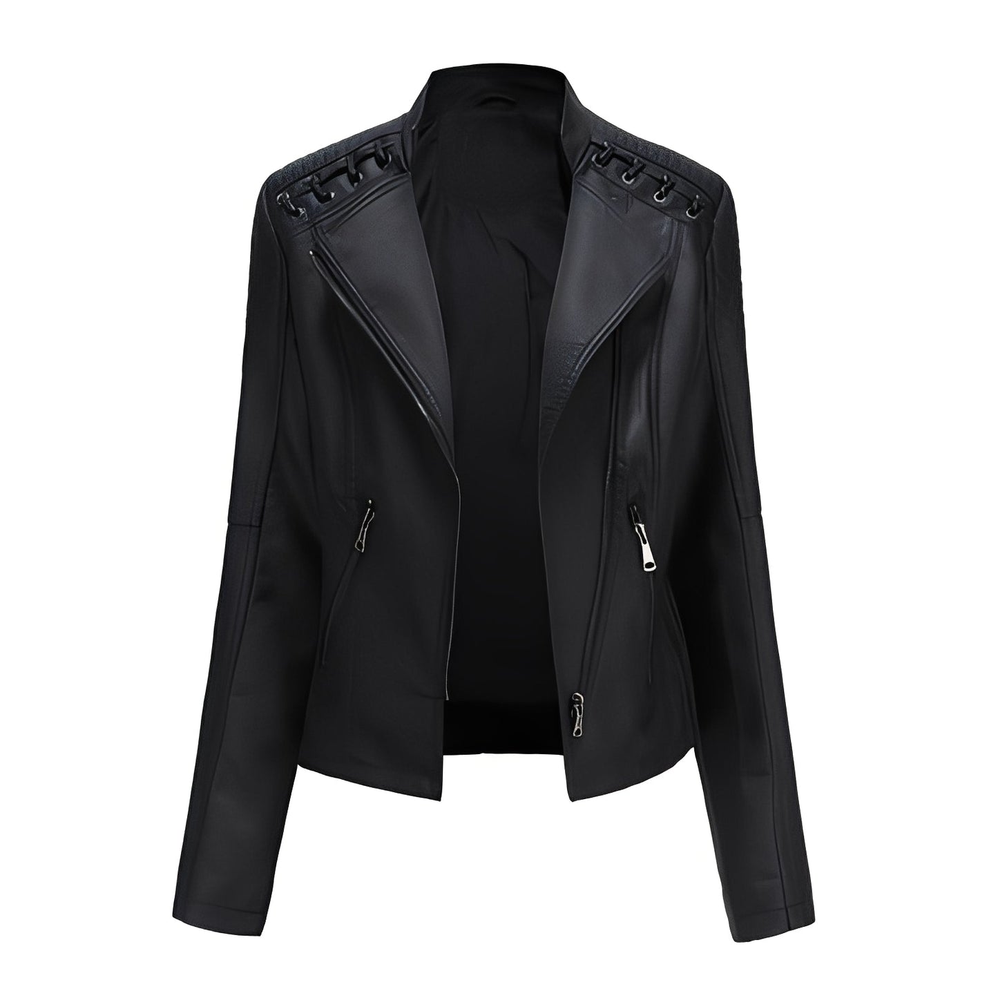Narelle - Stilvolle, schmale kurze Damenlederjacke