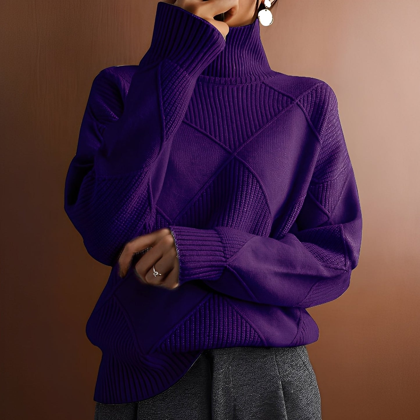 Morgan - Eleganter Damenrollkragenpullover aus Kaschmir