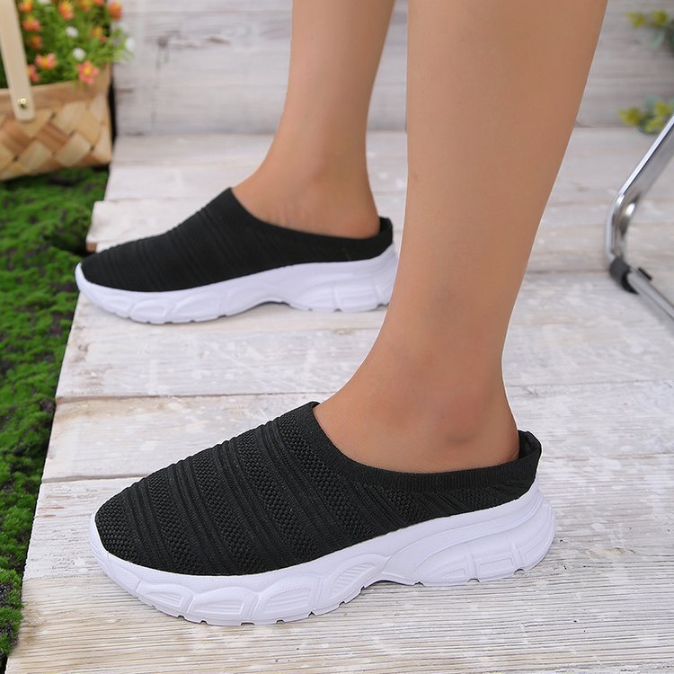 Malani - Moderne Damenschuhe mit Keilabsatz zum Hineinschlüpfen
