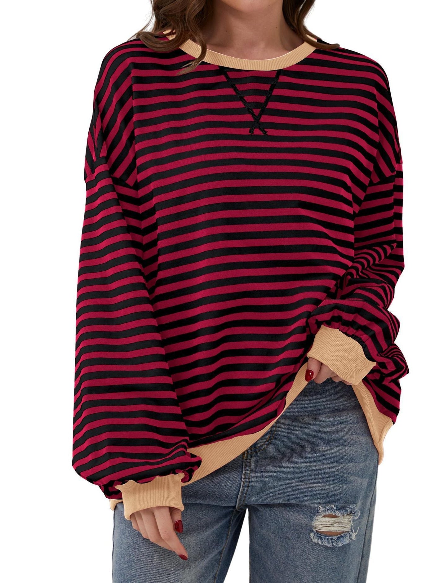 Cordelia - Eleganter, legerer Streifenpullover für Damen