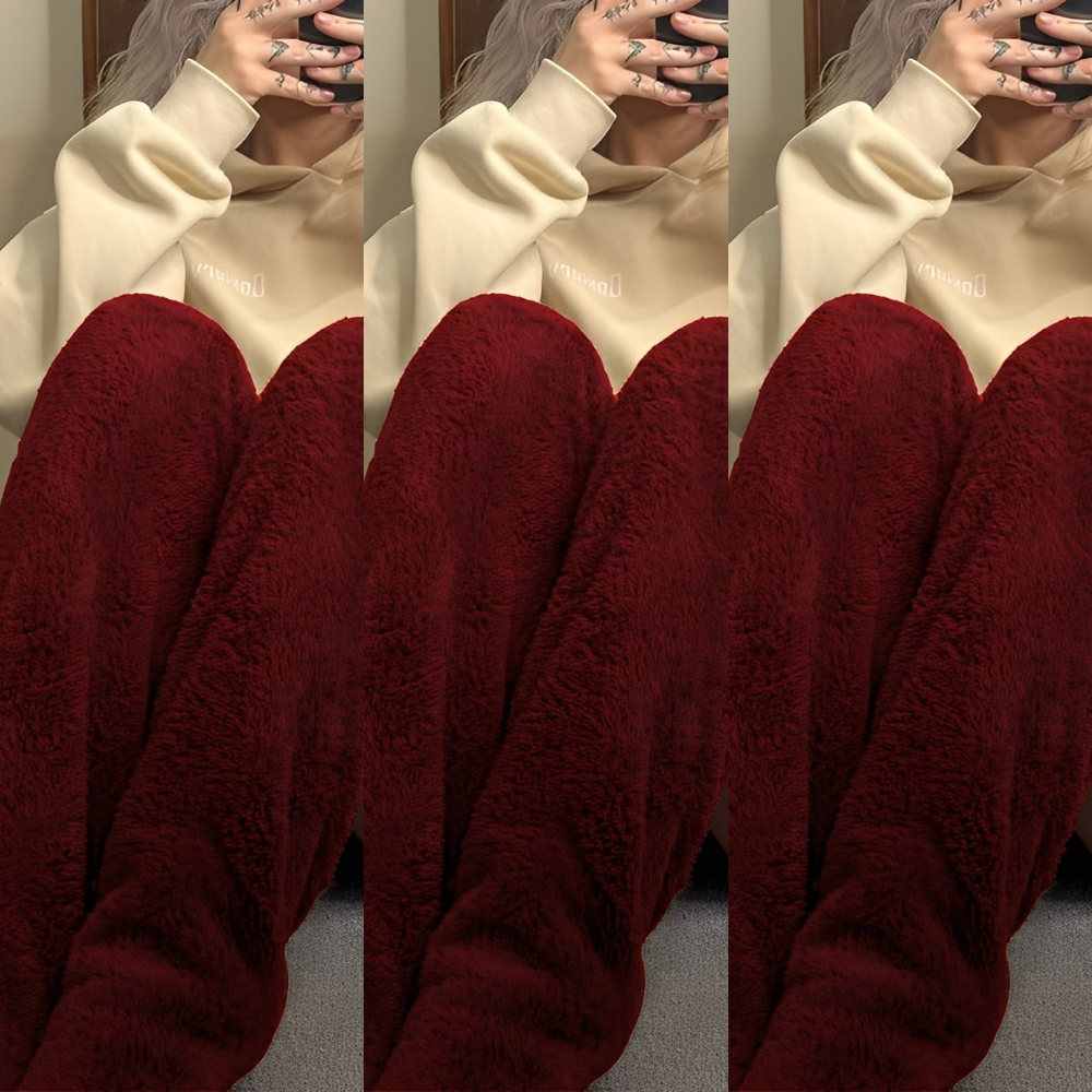 Camellia - Warme, kniehohe Wintersocken für Frauen