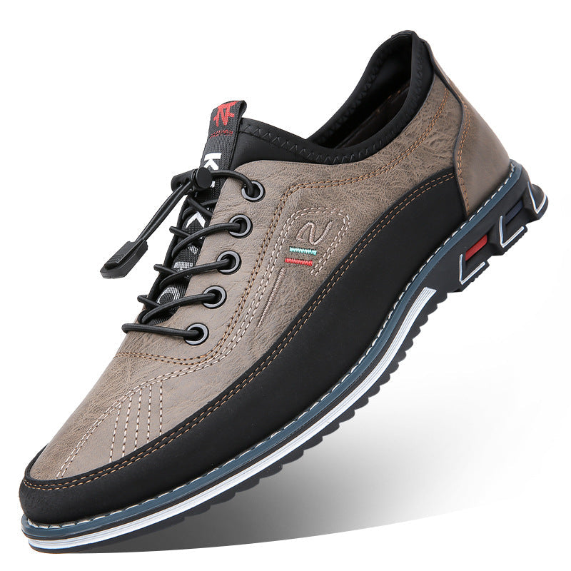 Aaron - Komfortable, rutschfeste Herrenschuhe aus Leder
