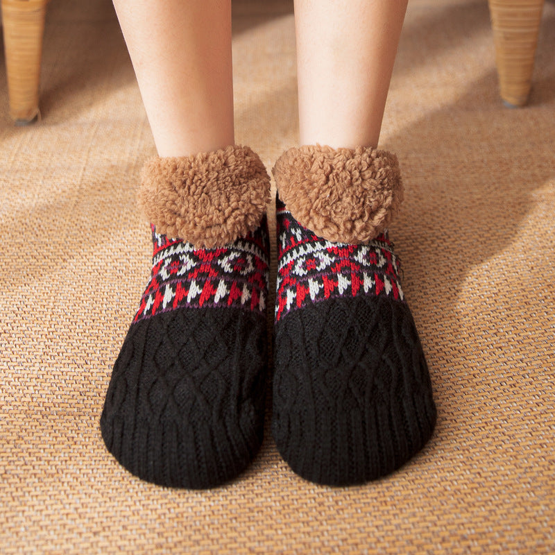 Nichole - Elegante, warme Antirutsch-Socken für Damen