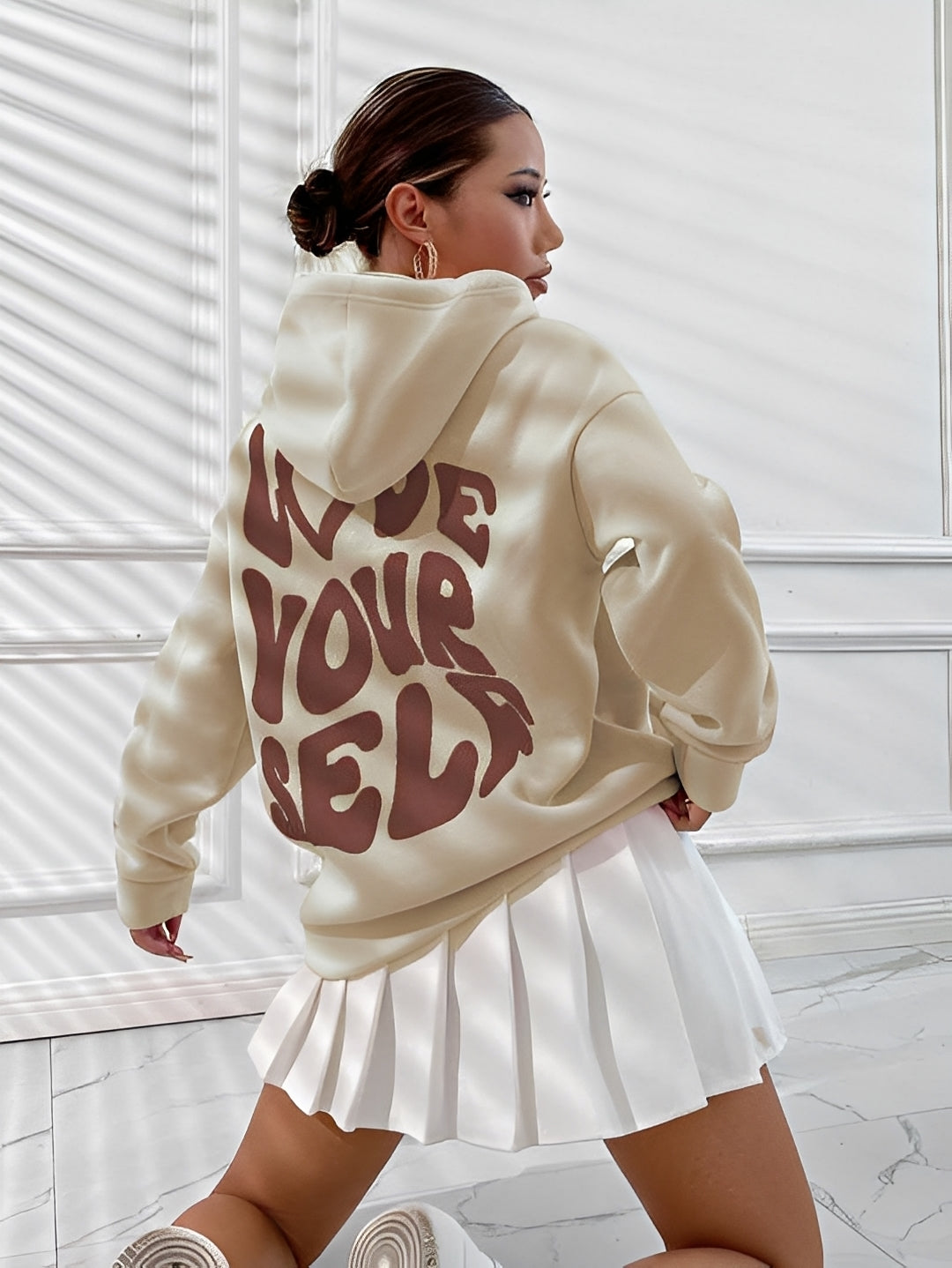 Marian - Modischer Hoodie mit auffälligem Muster für Damen
