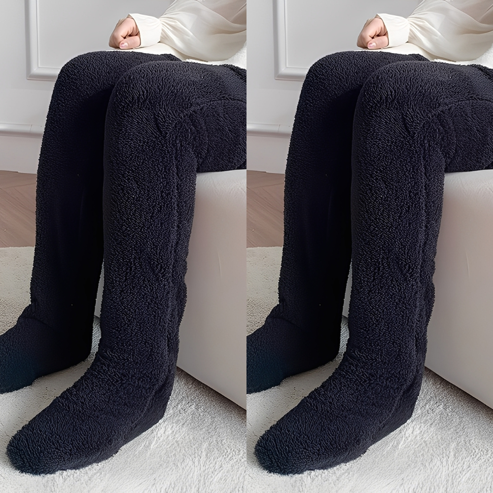 Camellia - Warme, kniehohe Wintersocken für Frauen