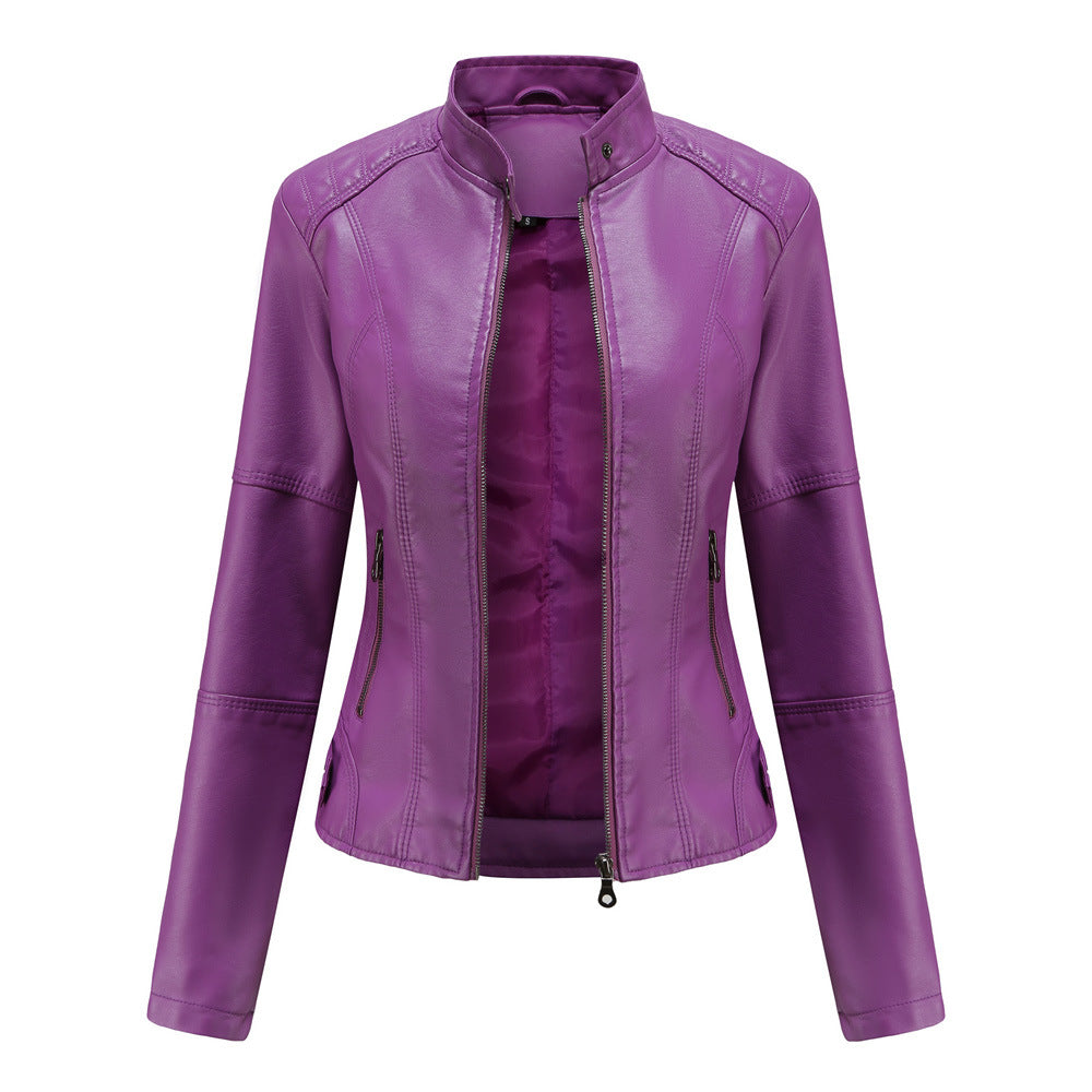 Martha - Modische, enge Damenlederjacke