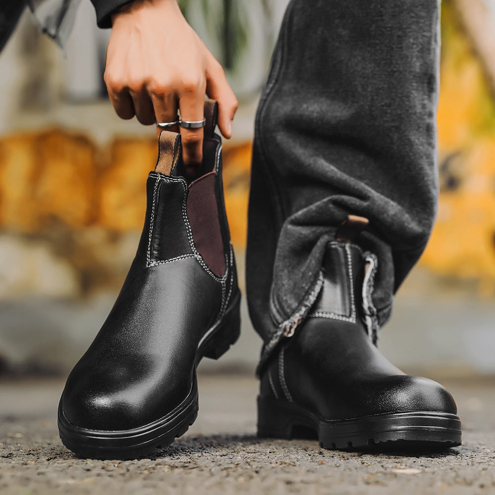 Gilbert - Stilvolle Retro-Lederstiefel für Herren