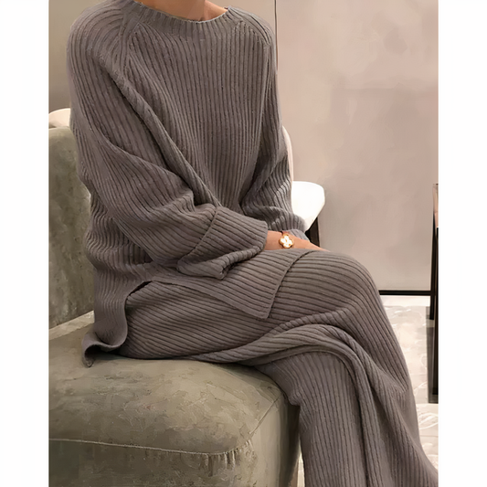 Samantha – Strickset mit Pullover & Hose für Freizeit