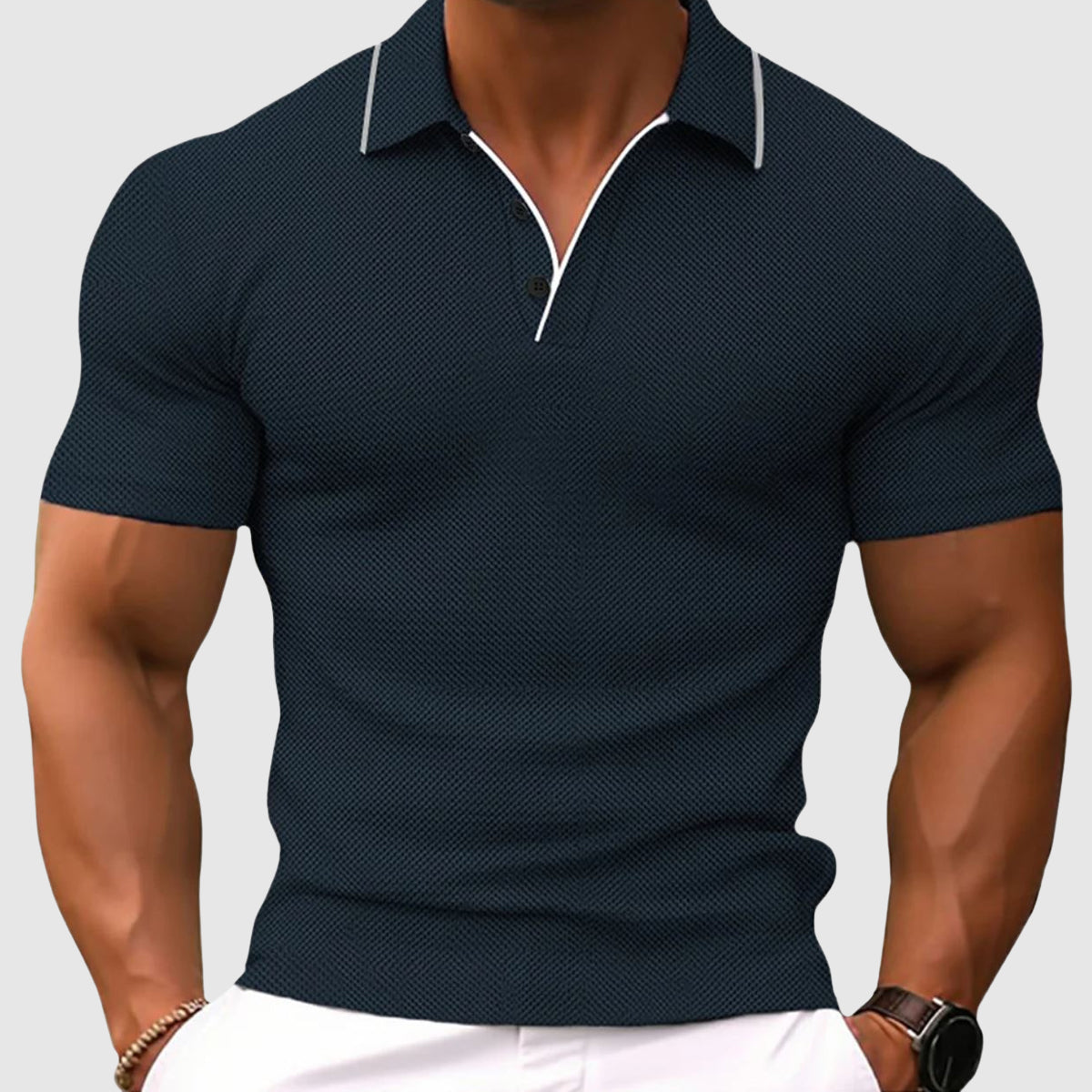 Jaren - Figurbetontes Herren-Poloshirt mit Taschen