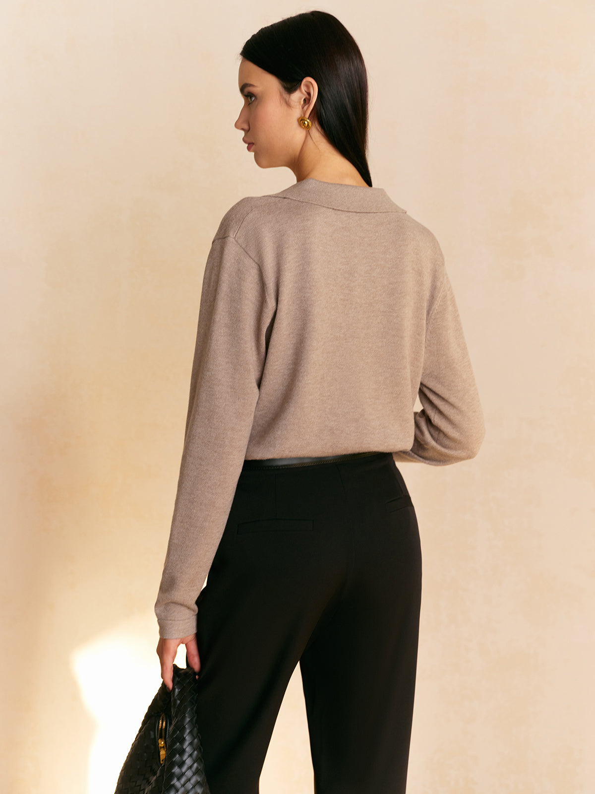 Fiona – Pullover mit weitem Kragen