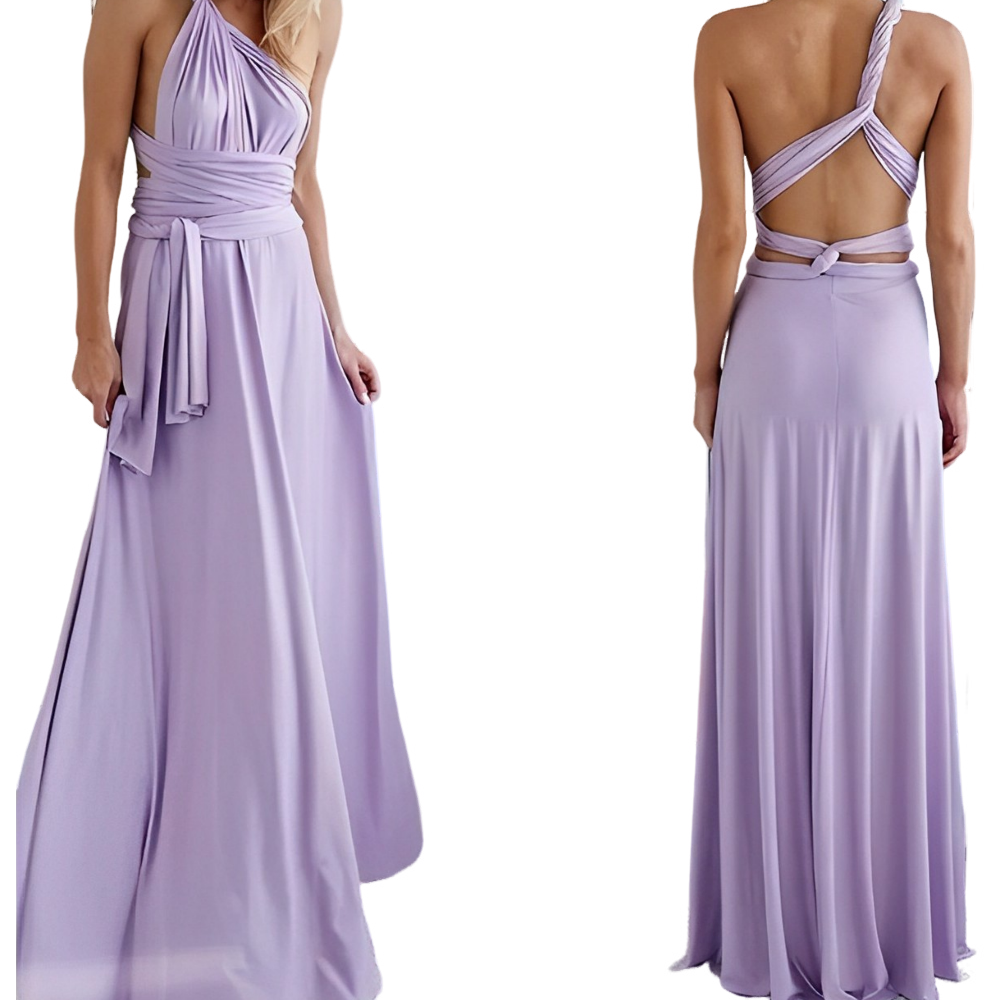 Amira – Langes sexy Kleid mit V-Ausschnitt