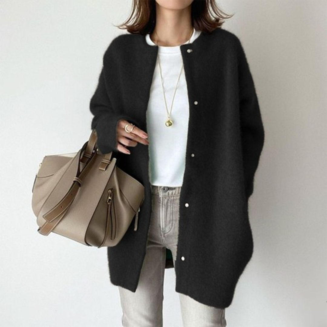 Poppy - Schicke lange Strickjacke