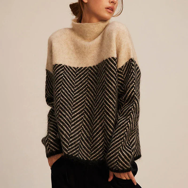 Yancy - Eleganter, dicker Damenstrickpullover