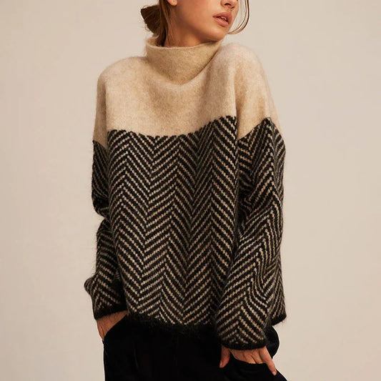 Yancy - Eleganter, dicker Damenstrickpullover