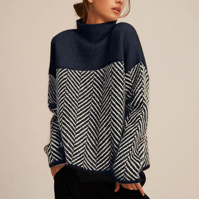 Yancy - Eleganter, dicker Damenstrickpullover