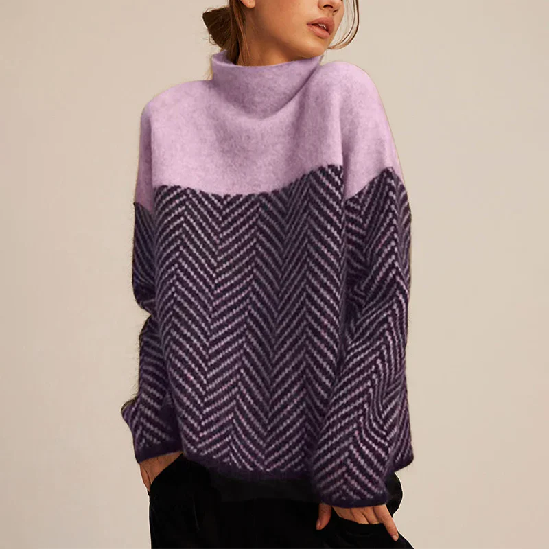 Yancy - Eleganter, dicker Damenstrickpullover