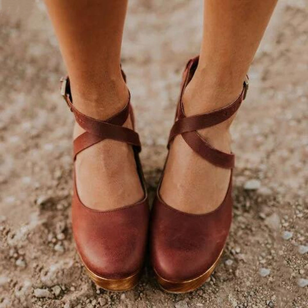 Isabelle – Mary Jane Schuhe mit Block-Absatz