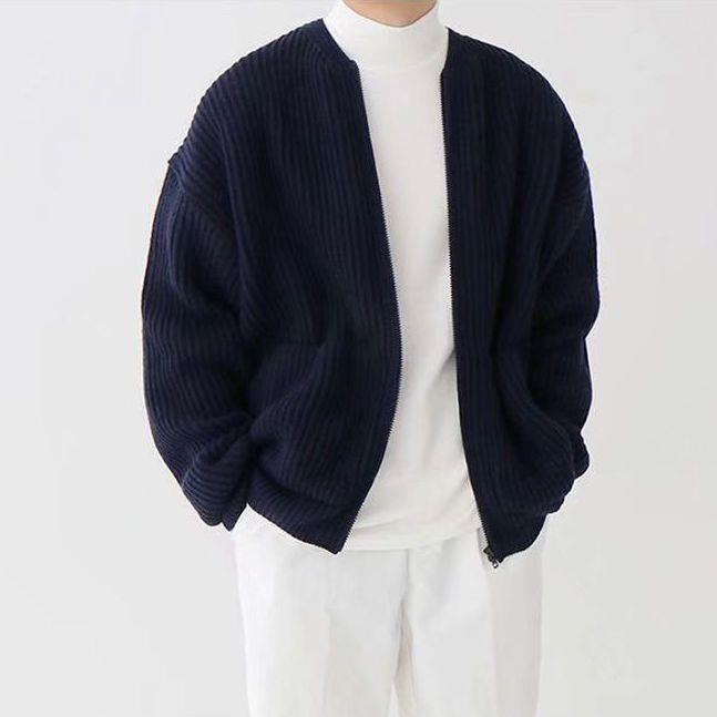 Ronan – Herren Cardigan im Strickmuster