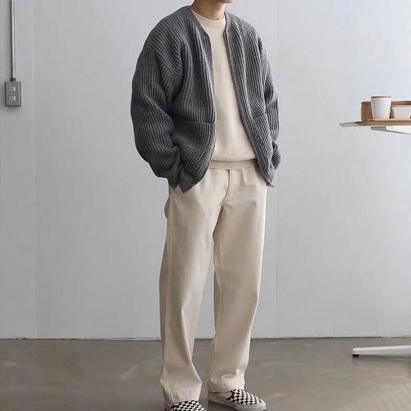 Ronan – Herren Cardigan im Strickmuster