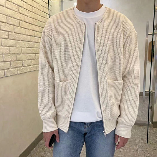 Ronan – Herren Cardigan im Strickmuster