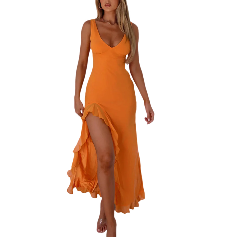 Chloe – Elegantes Abendkleid mit V-Ausschnitt