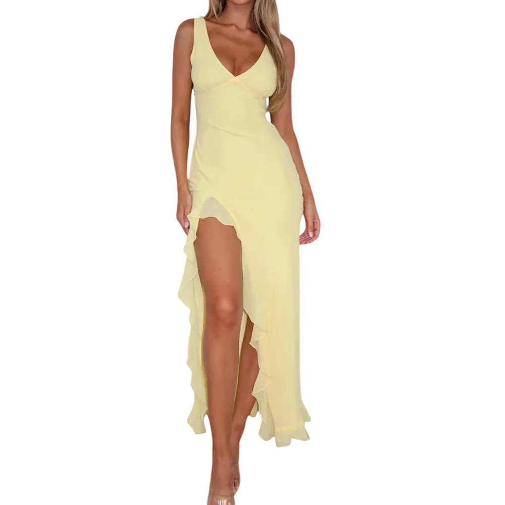 Chloe – Elegantes Abendkleid mit V-Ausschnitt