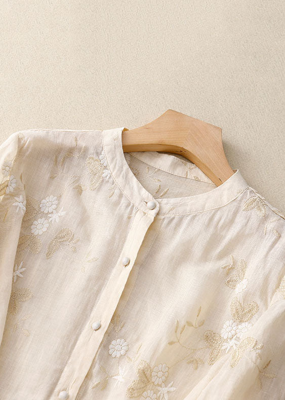 Elaine - Bestickte Vielseitige Bluse