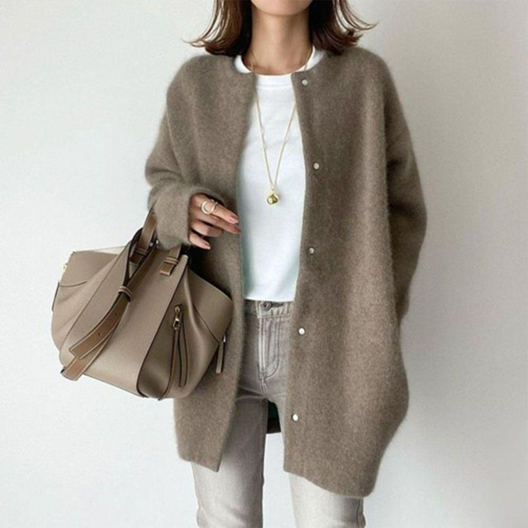 Poppy - Schicke lange Strickjacke