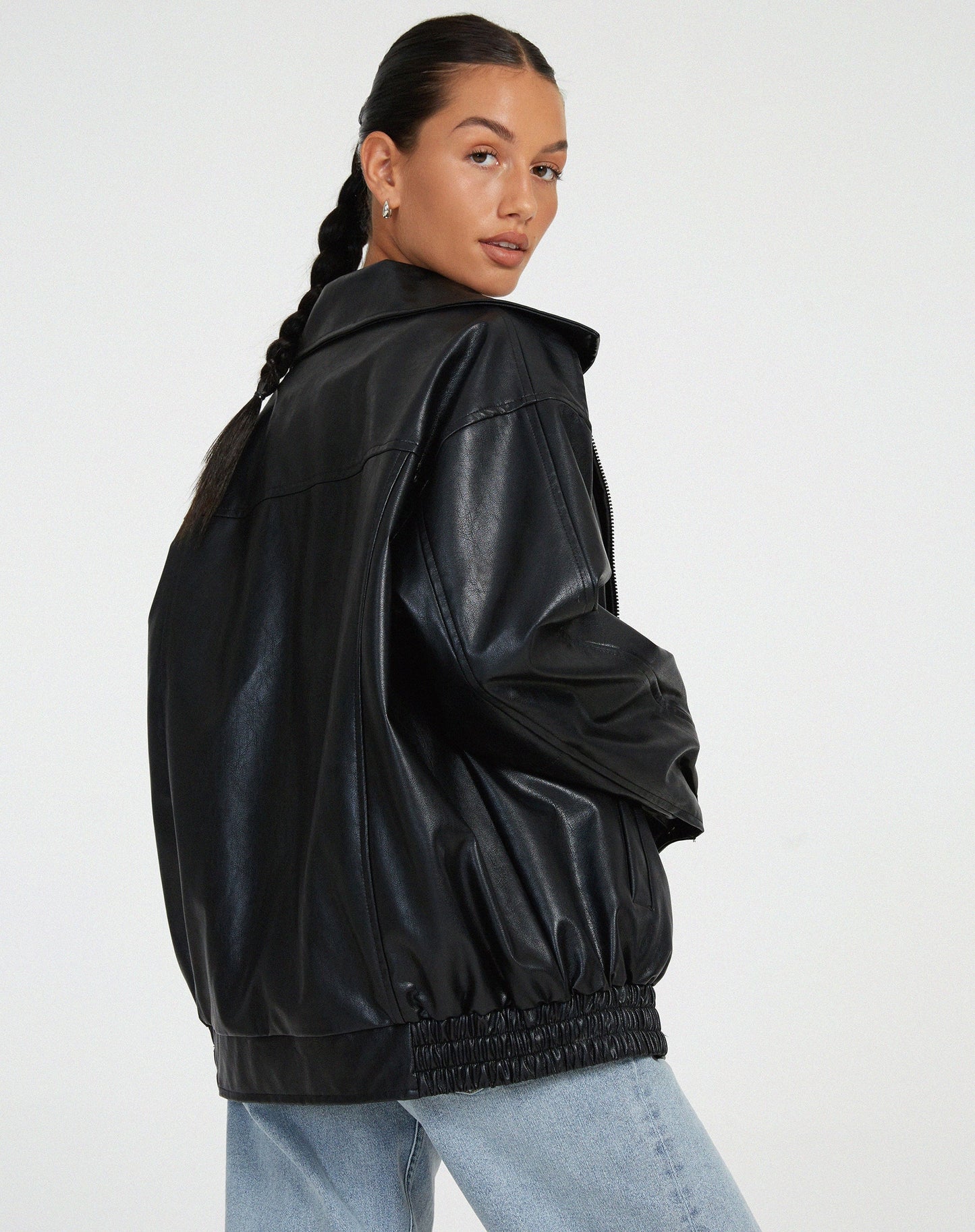 Anouk – Weite Damenlederjacke
