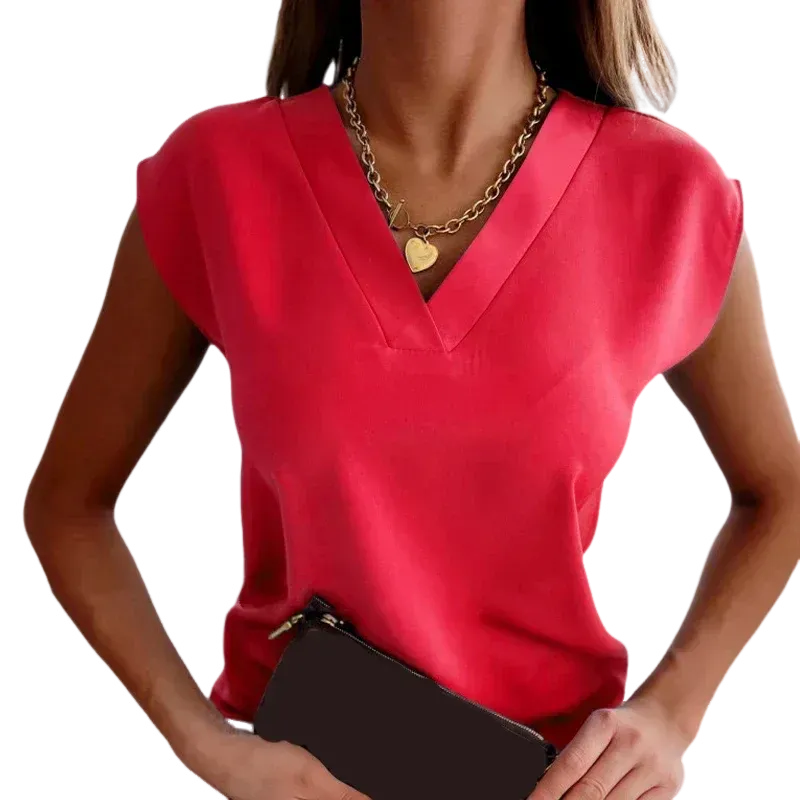 Junipe - Elegantes damen obertiel mit V-Hals