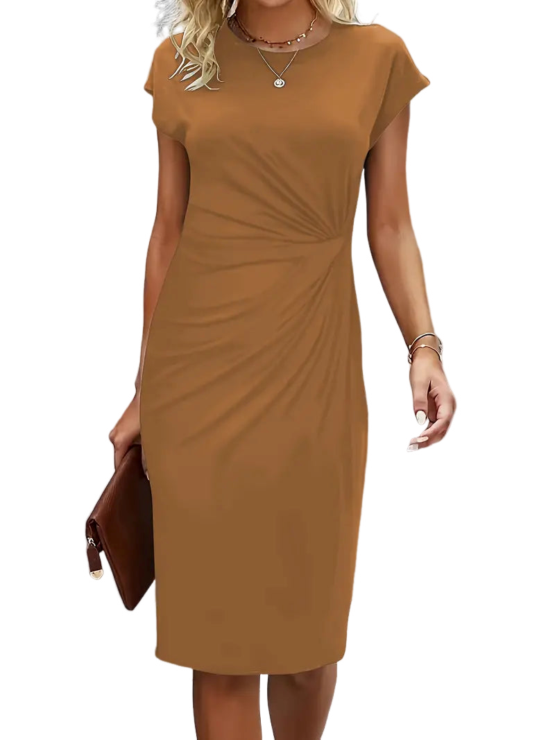 Reilly – Feminines Midikleid mit raffiniertem Knoten-Detail