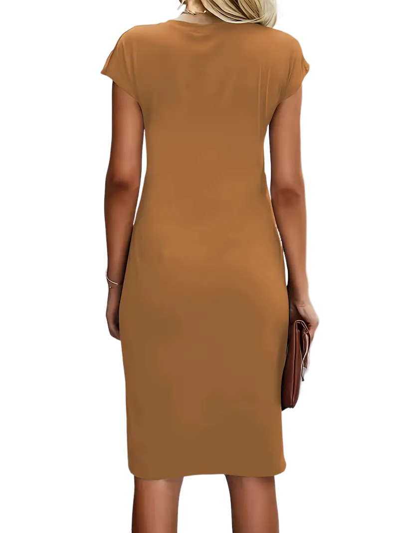 Reilly – Feminines Midikleid mit raffiniertem Knoten-Detail